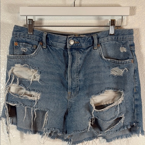 We the Free Denim Distressed Cut Off Jean Shorts Size 30 - Picture 1 of 7
